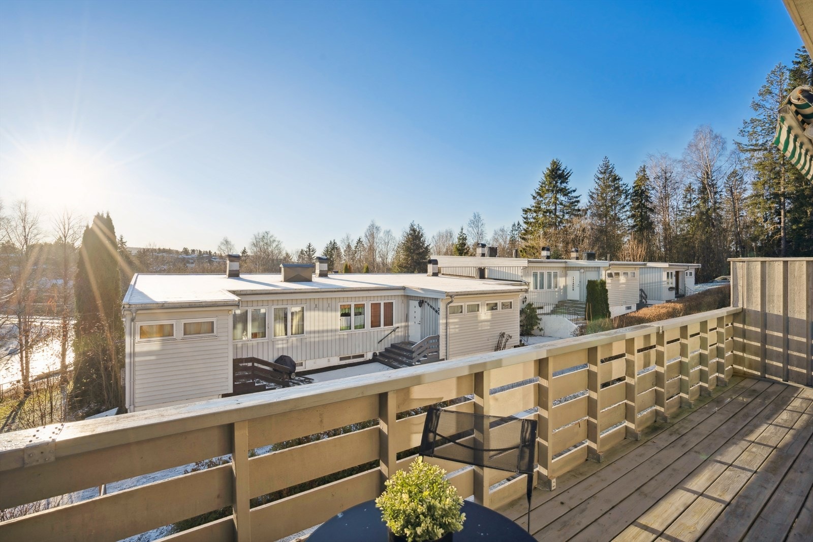 Sydvestvendt balkong på a. 11 m². Galleribilde