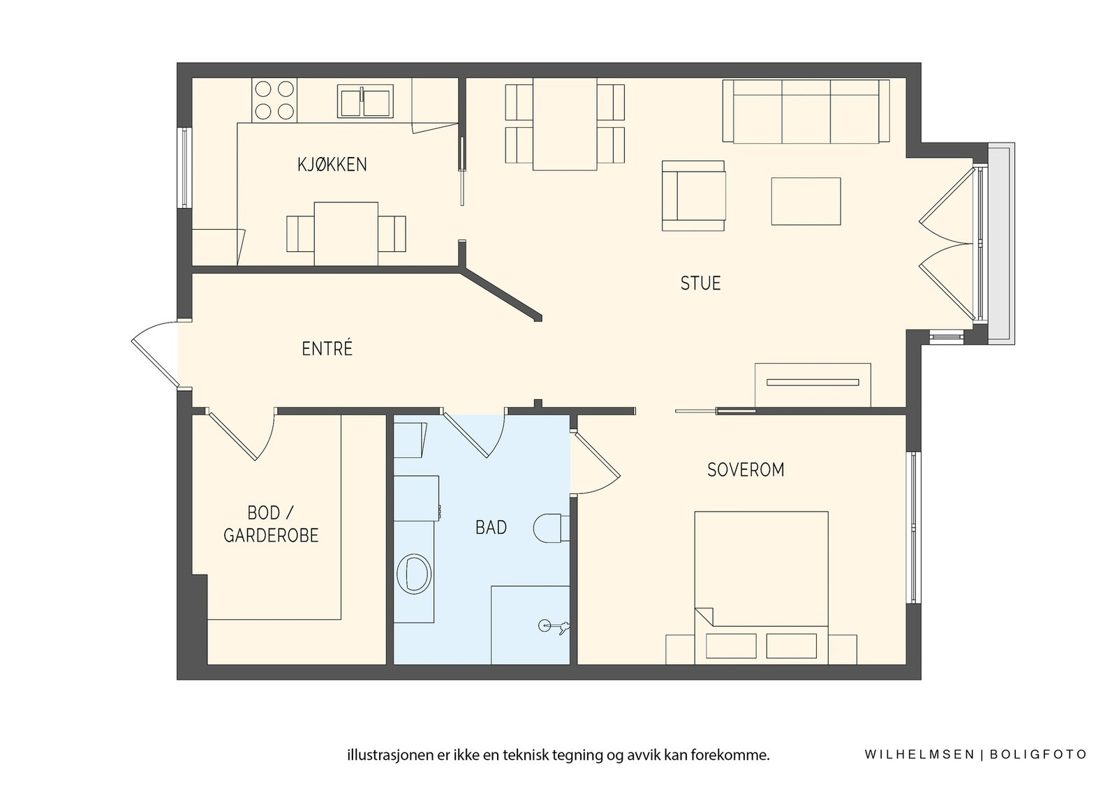 Plantegning Galleribilde