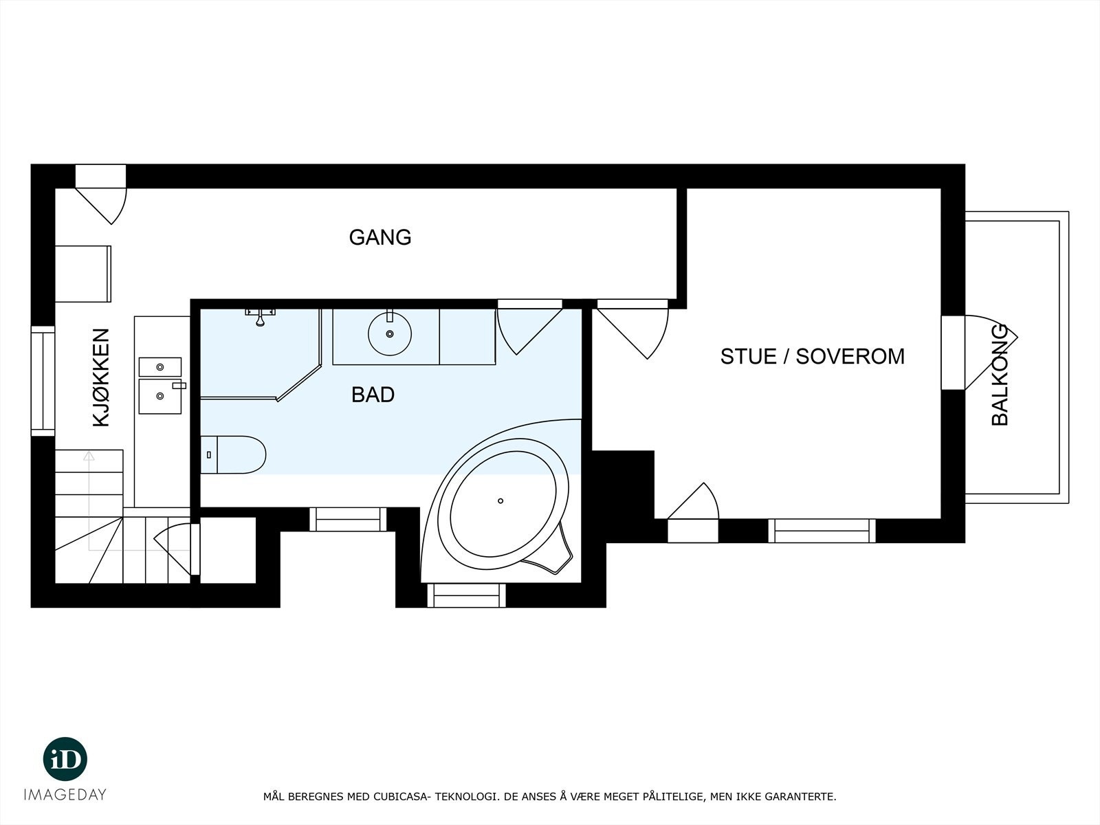 Plantegning loftsetasje Galleribilde