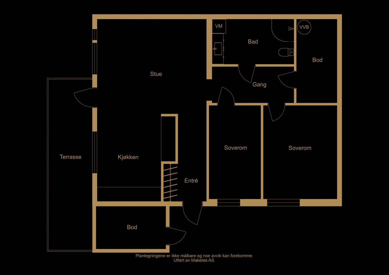 Plantegning. Avvik kan forekomme. Galleribilde