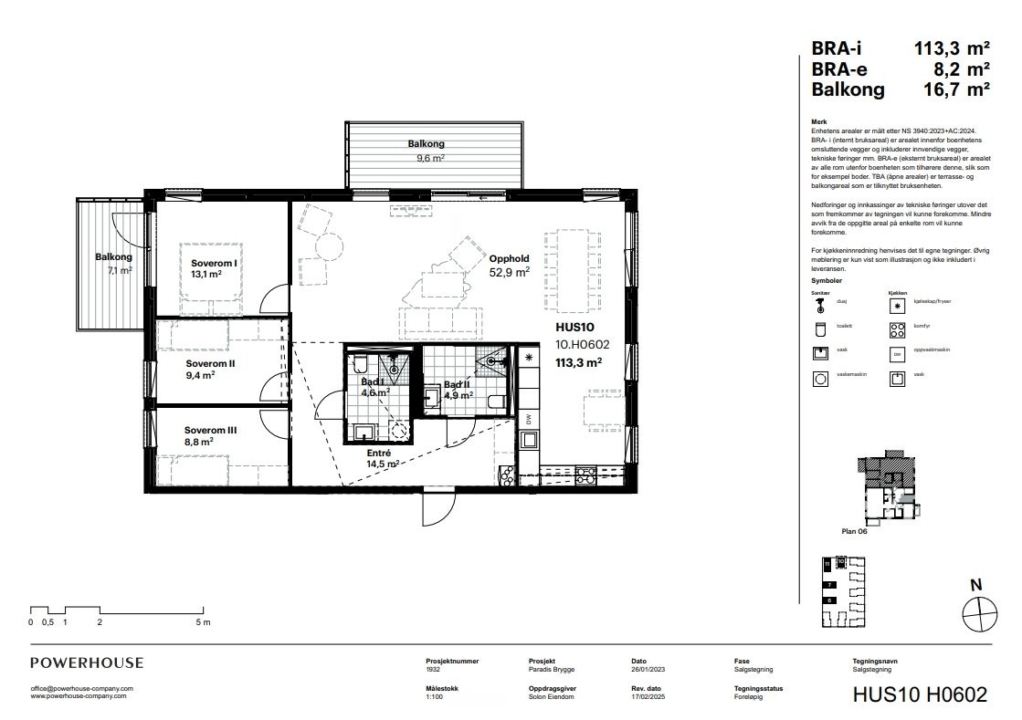 Mulighet for endring i planløsning fra 2 til 3 soverom Galleribilde