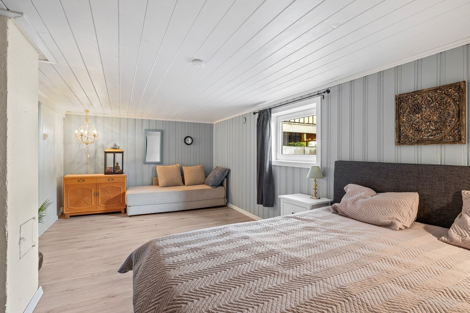 I kjelleren er det et ekstra soverom av god størrelse Galleribilde