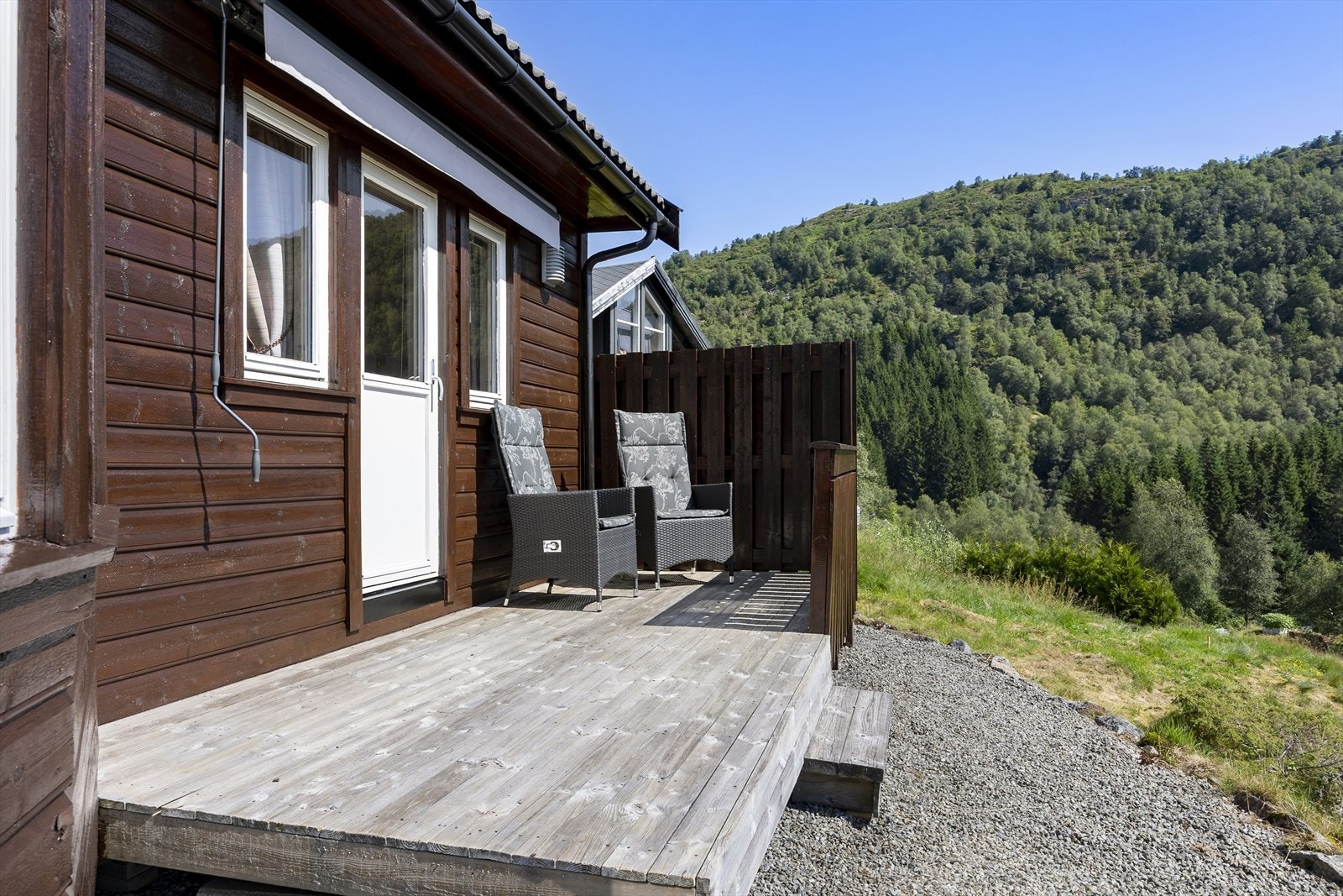 Terrasse som har utgang fra soverom. Galleribilde