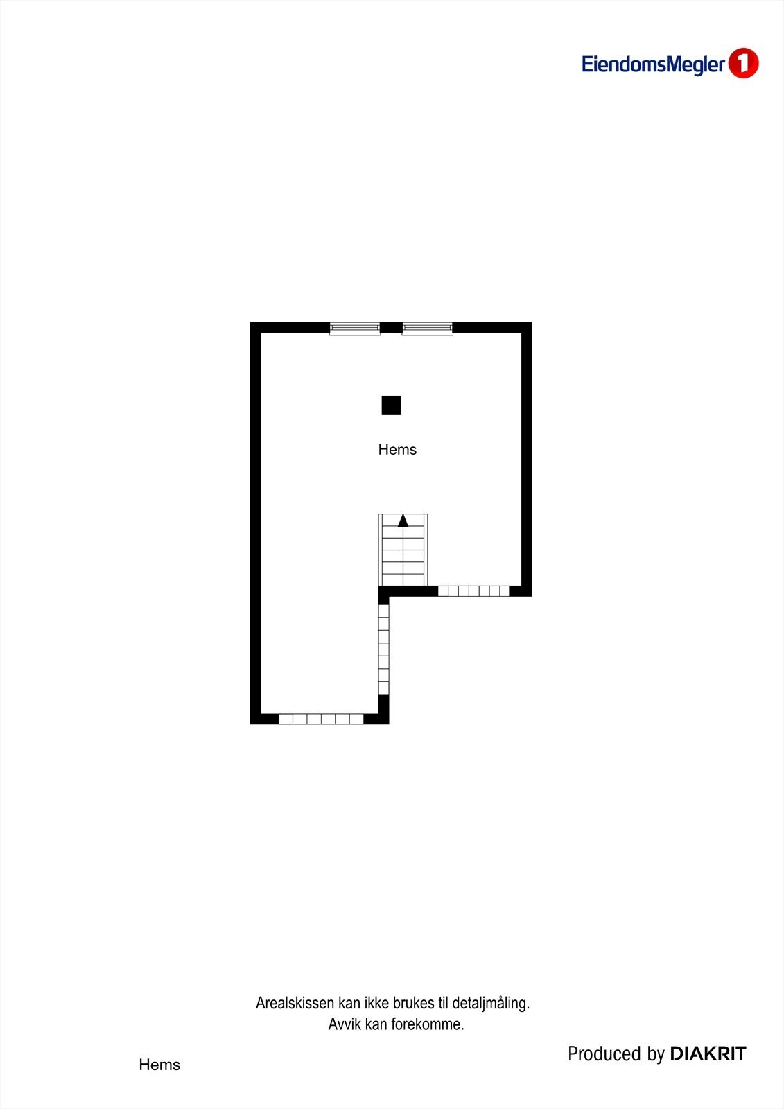 Plantegning hems. Galleribilde