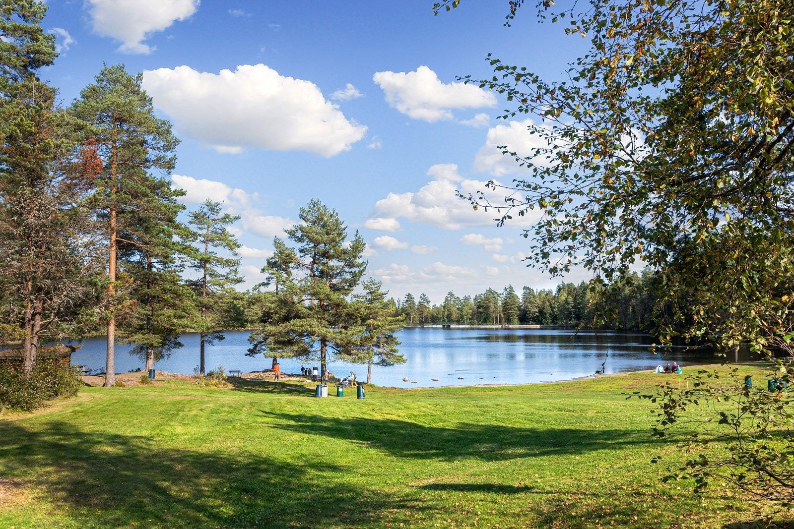 Fra boligen er det nærhet til populære Landfalltjern badeplass Galleribilde