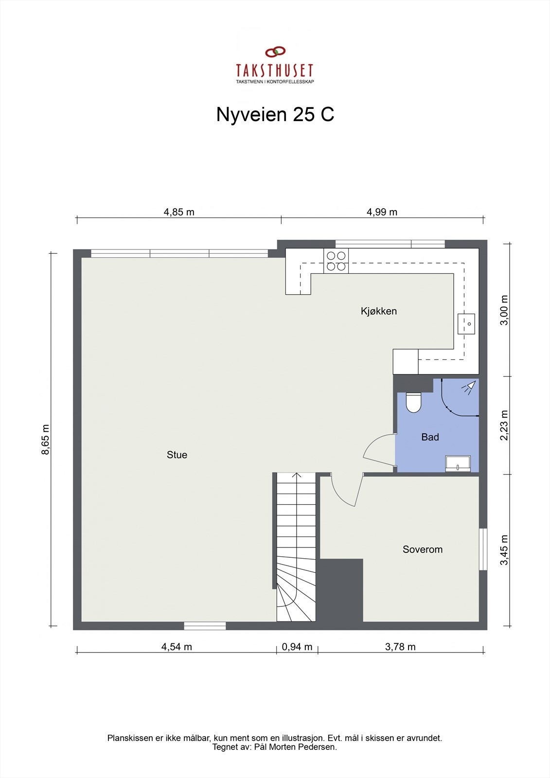 Planløsning hovedetasje Galleribilde