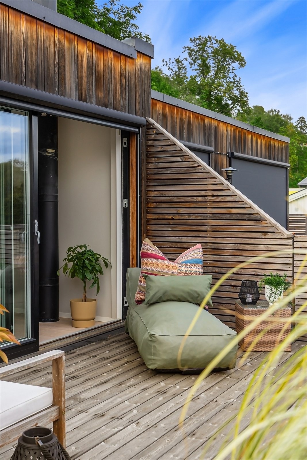 Detalj takterrasse foran hovedsoverom Galleribilde