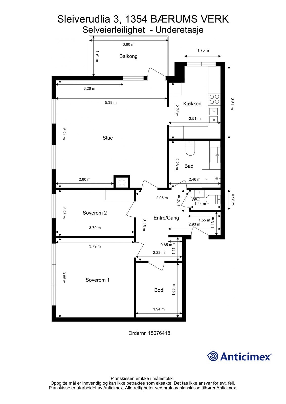 Plantegning Galleribilde