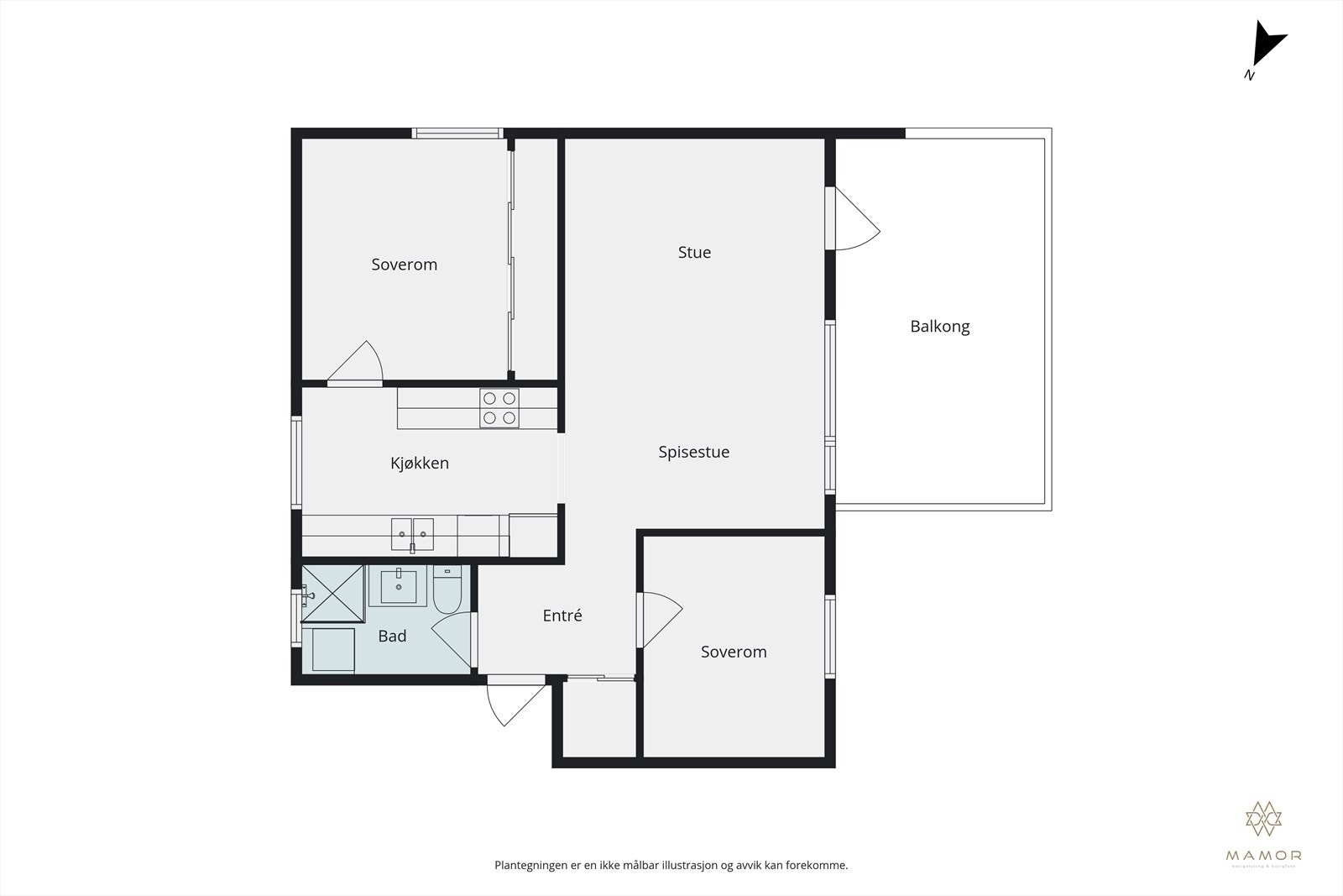 Plantegning Galleribilde