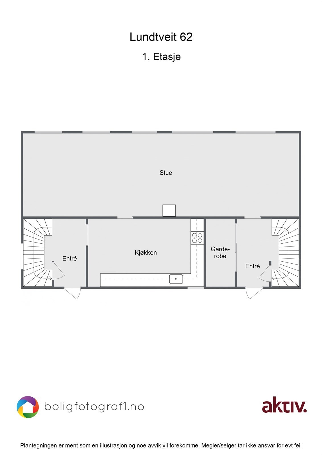 Plantegning 1. etasje. Galleribilde