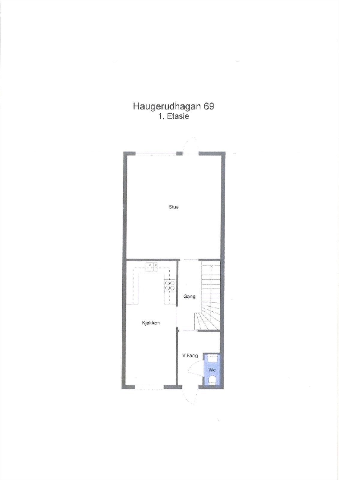 Plantegning 1. etasje. Galleribilde