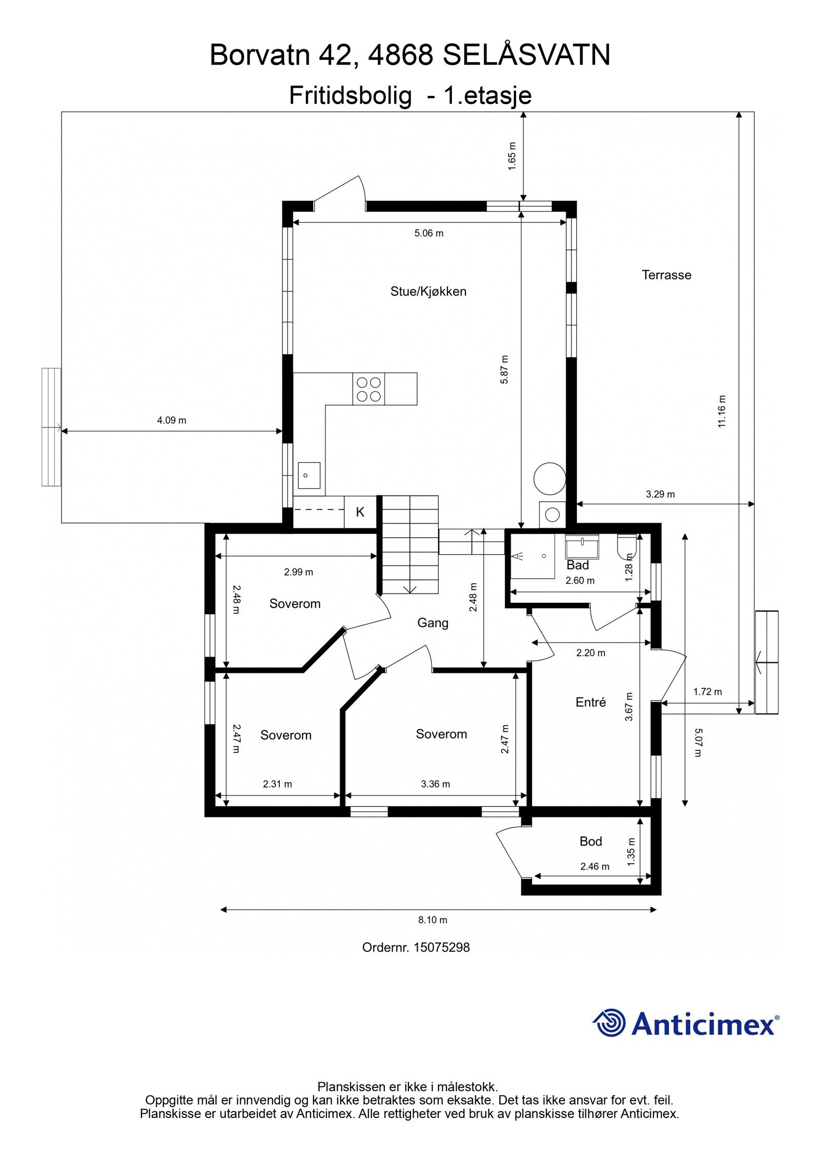 Plantegning - 1.etasje Galleribilde