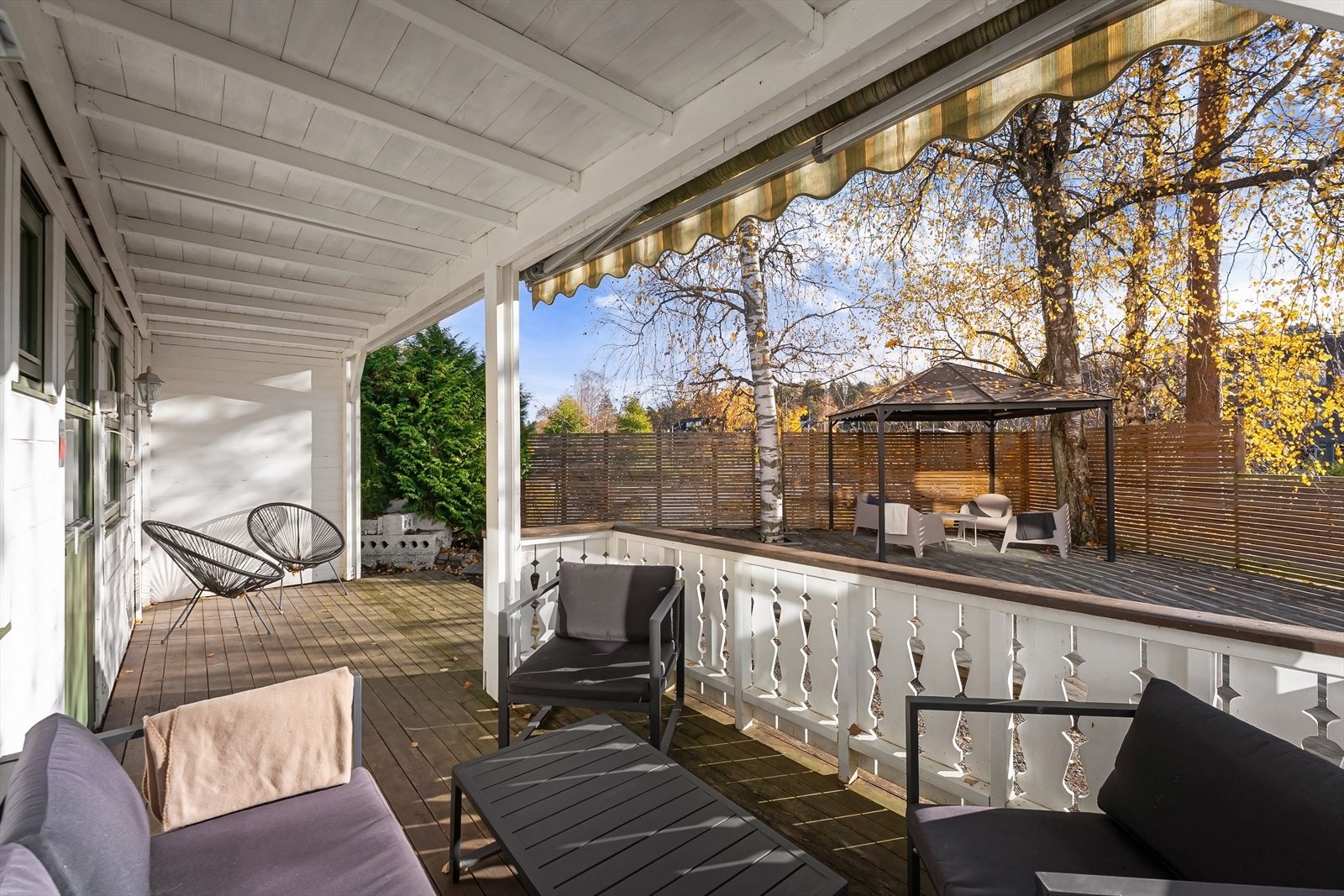 Flere uteplasser både med og uten tak Galleribilde