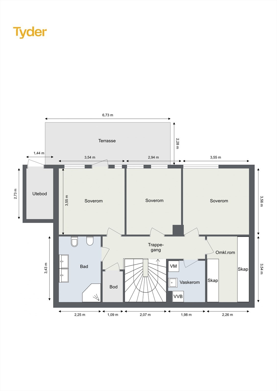 Plantegning underetasje Galleribilde