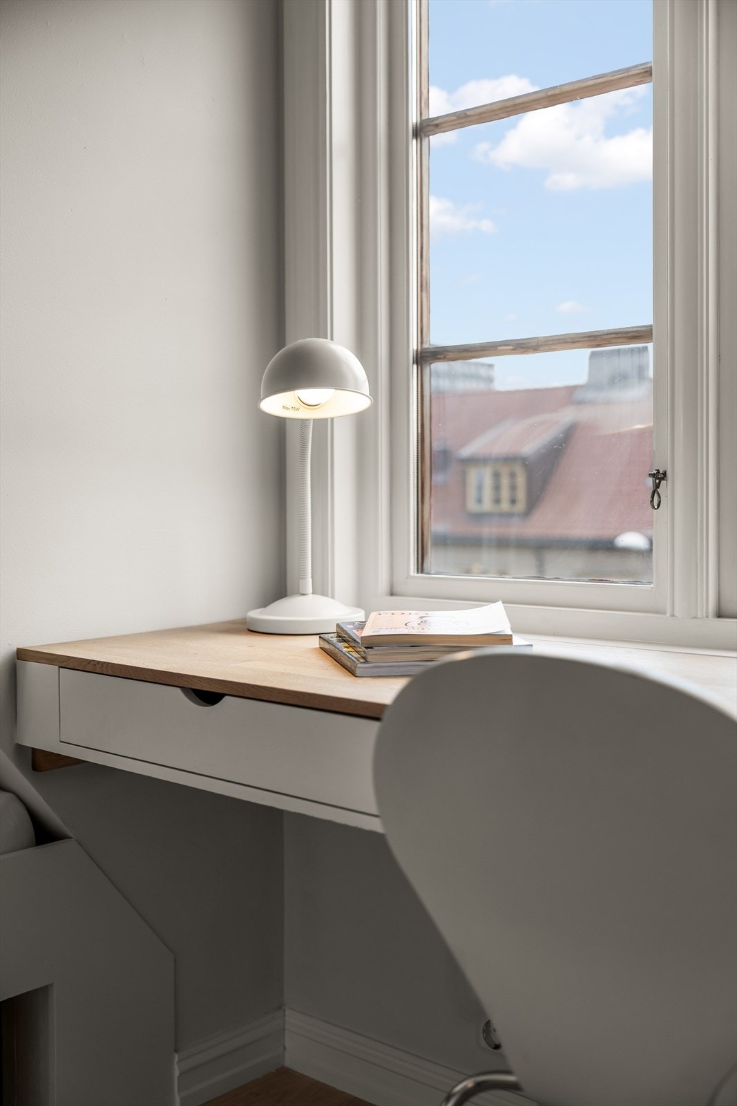 Utrolig fint utsyn over de karakteristiske takene i Lille Tøyen Hageby. Galleribilde