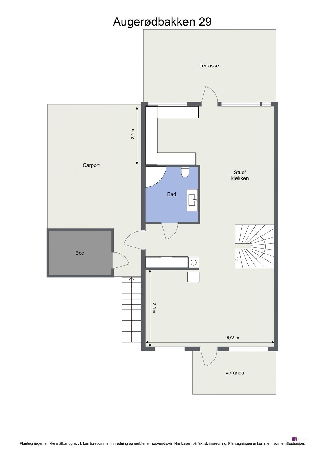 Plantegning 1. etasje. Galleribilde