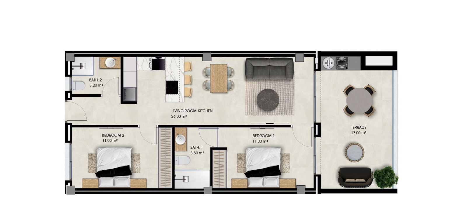 Plantegning leilighet Galleribilde