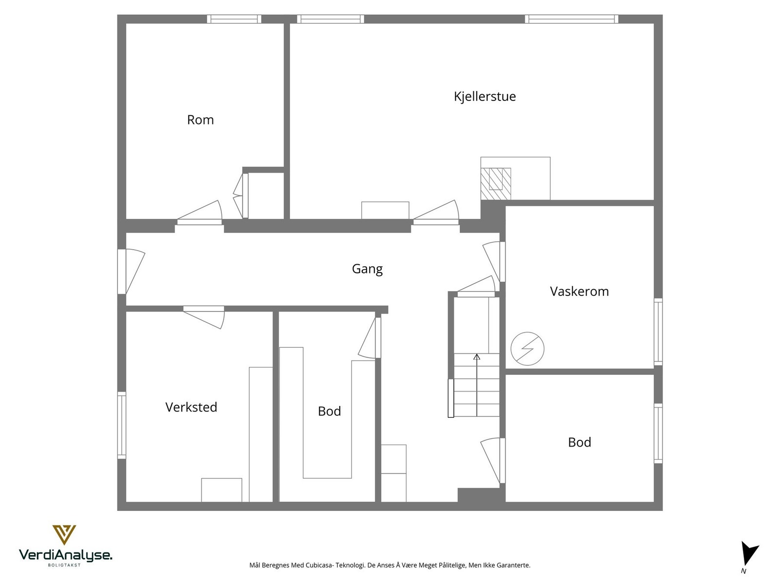 Planløsning kjeller Galleribilde