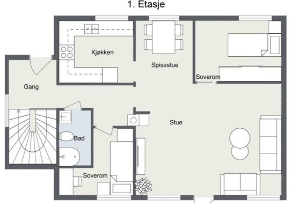 Plantegning 1 egt Galleribilde