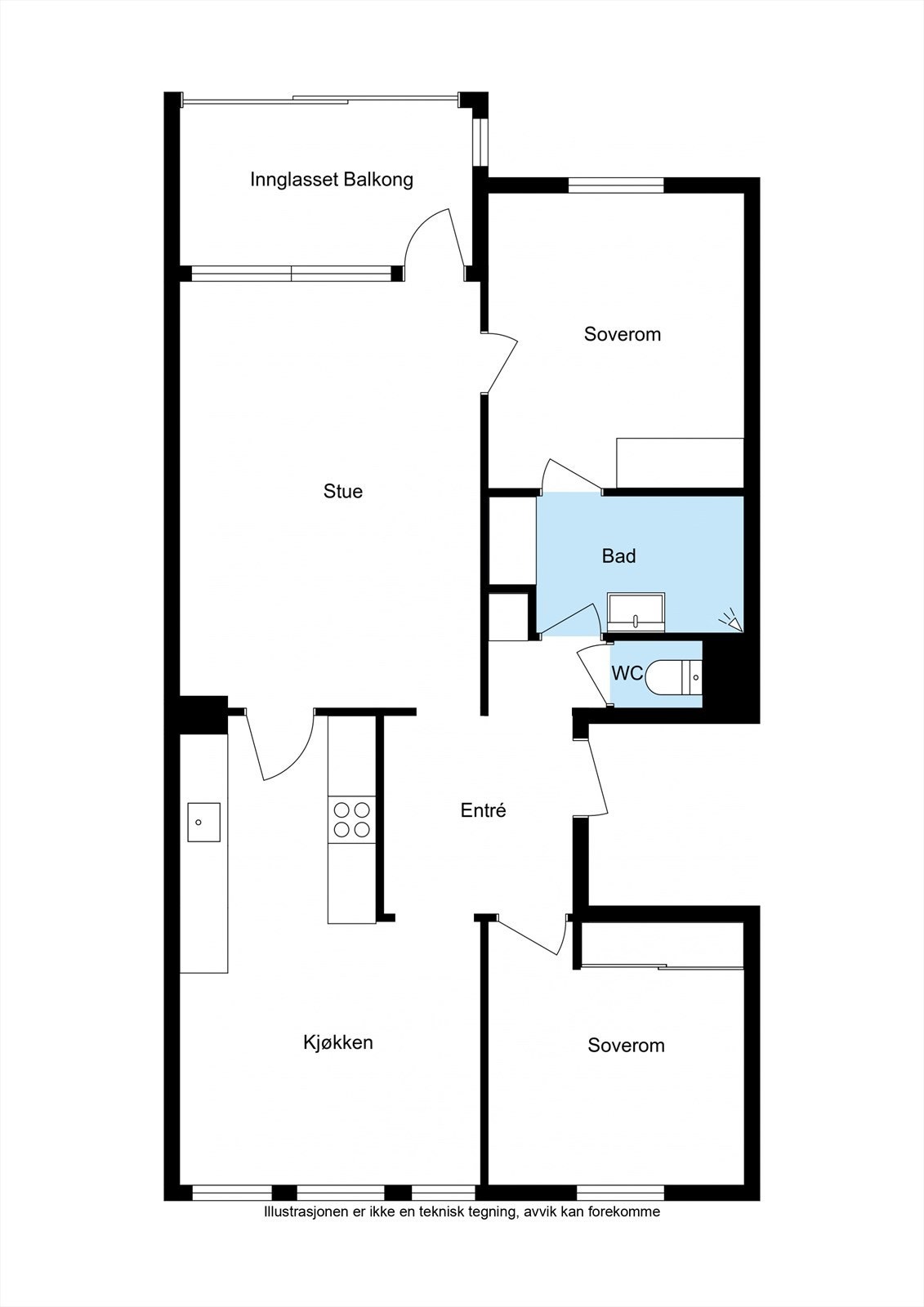 Planskisse Galleribilde