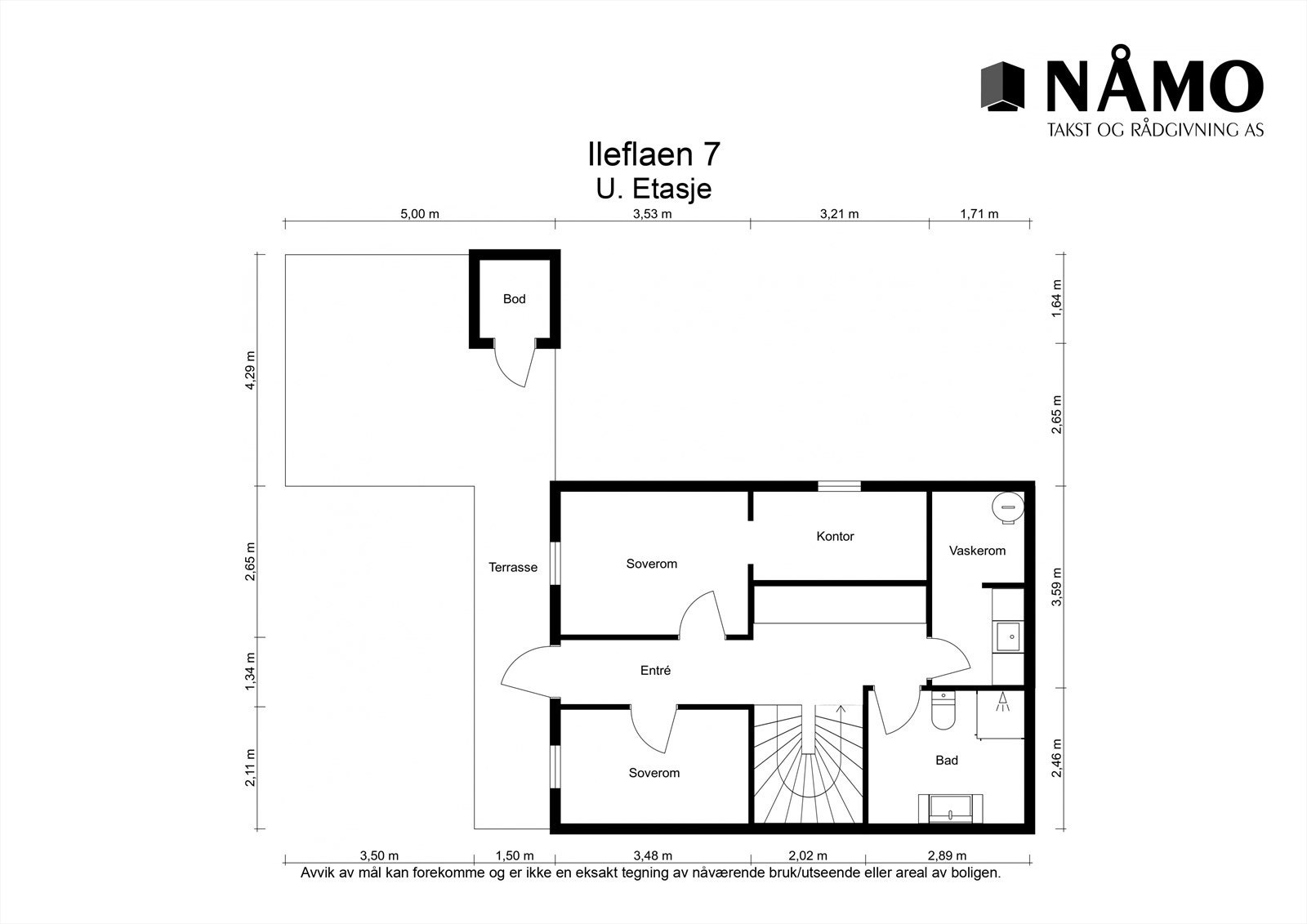Plantegning underetasje. Galleribilde