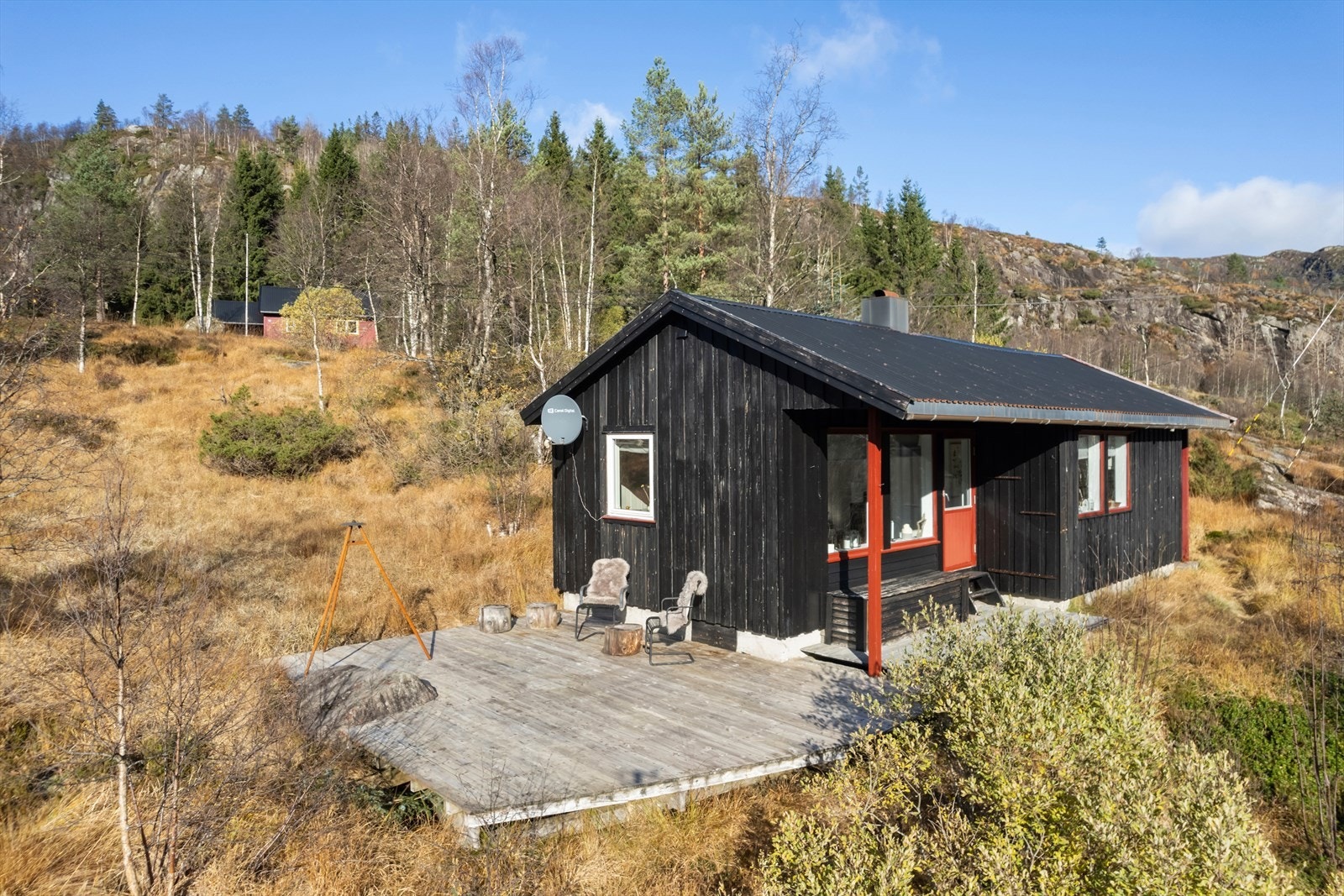 Velkommen til Snelldal 7 - et sjarmerende tilfluktssted omgitt av naturskjønne omgivelser i vakre Tonstad. Fotograf Diakrit v/ Arne Ove Østebrøt Galleribilde