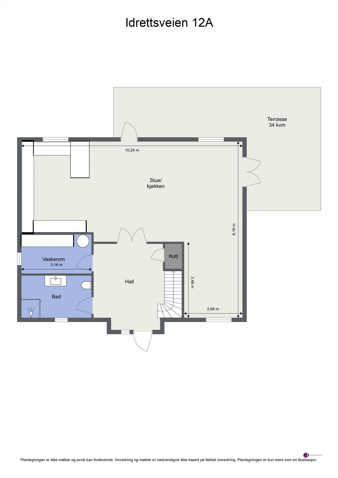 Plantegning 1.etasje. Galleribilde