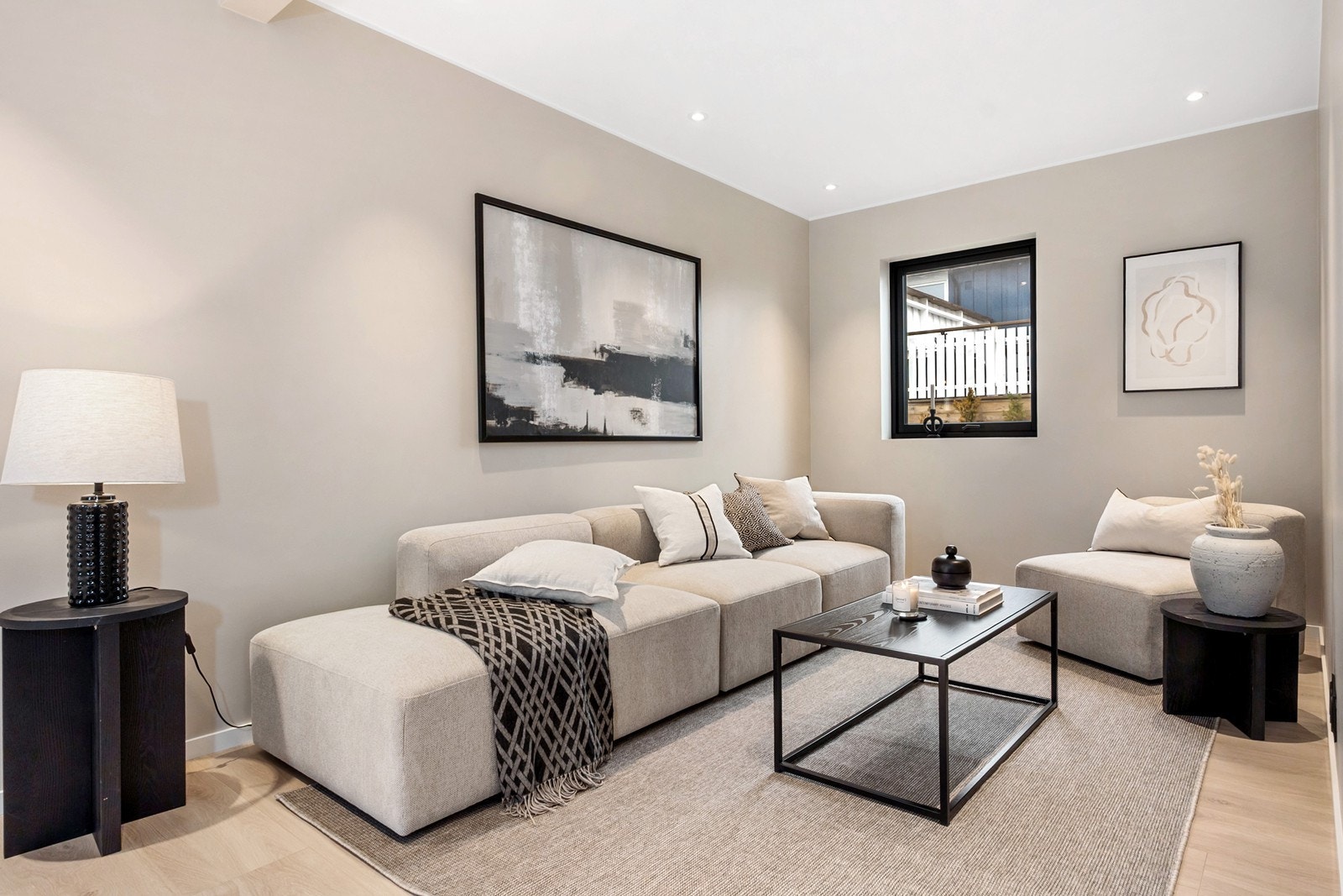 På byggetegningene er det fjerde soverommet tegnet inn her, og rommet kan enkelt etableres som et ekstra soverom. Galleribilde