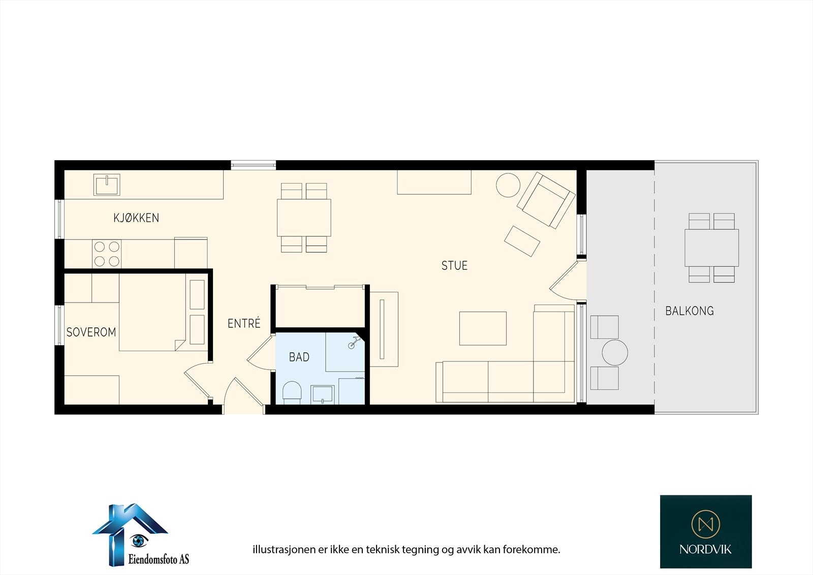 Presentasjon av leiligheten Galleribilde