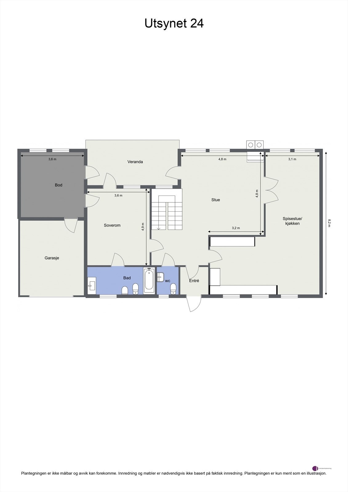 Plantegning 1.etasje. Galleribilde