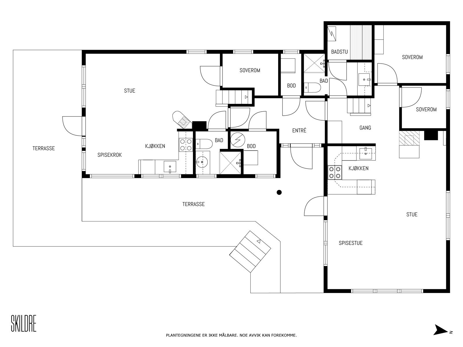 Plantegning 1.etasje Galleribilde