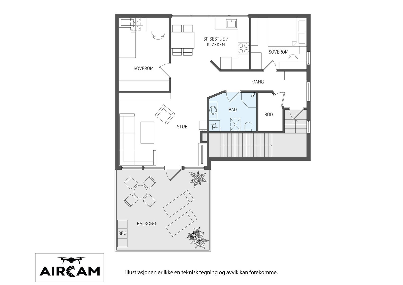 Plantegning 2. etasje. Galleribilde
