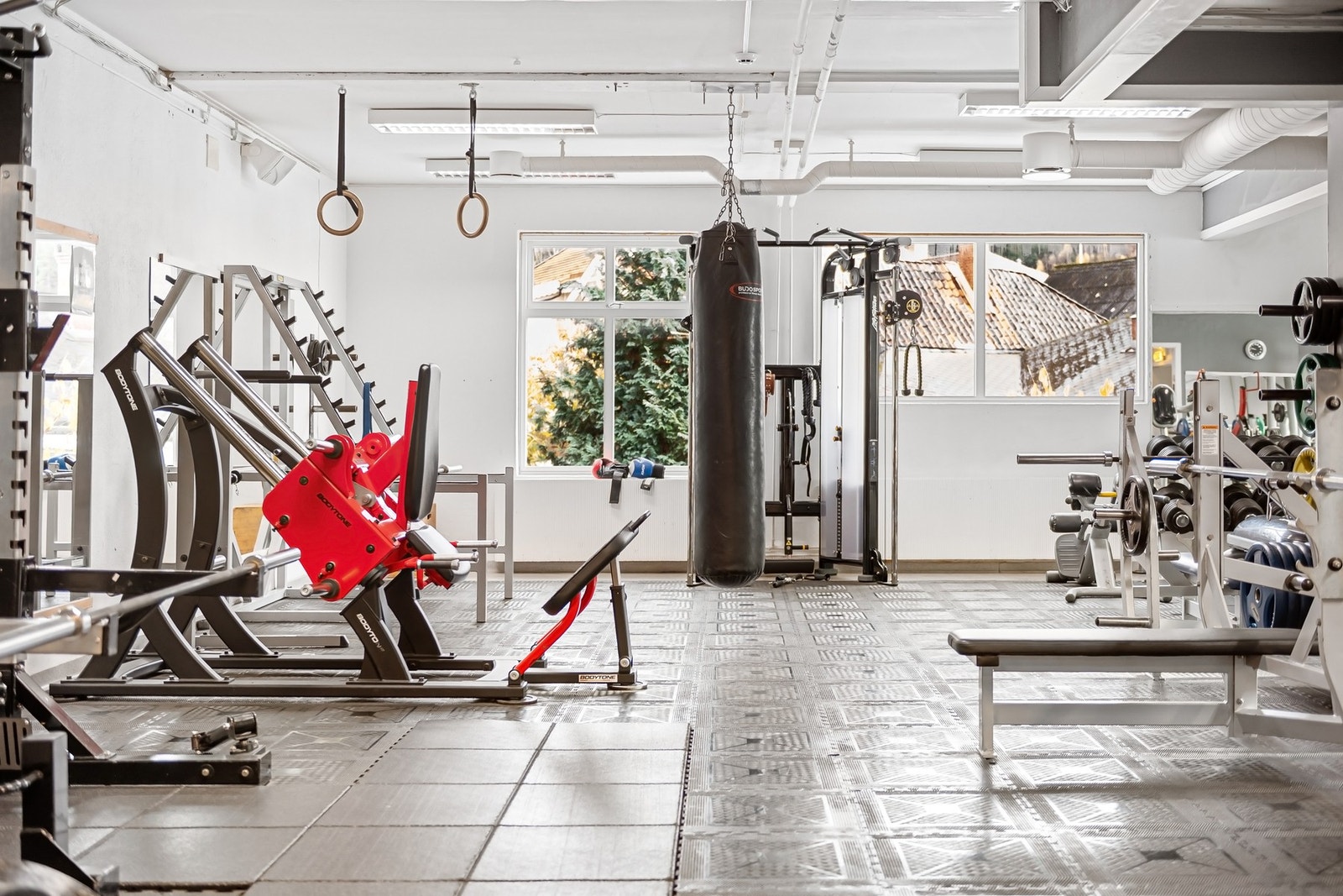 Døgnåpent treningssenter i sidebygget. Galleribilde