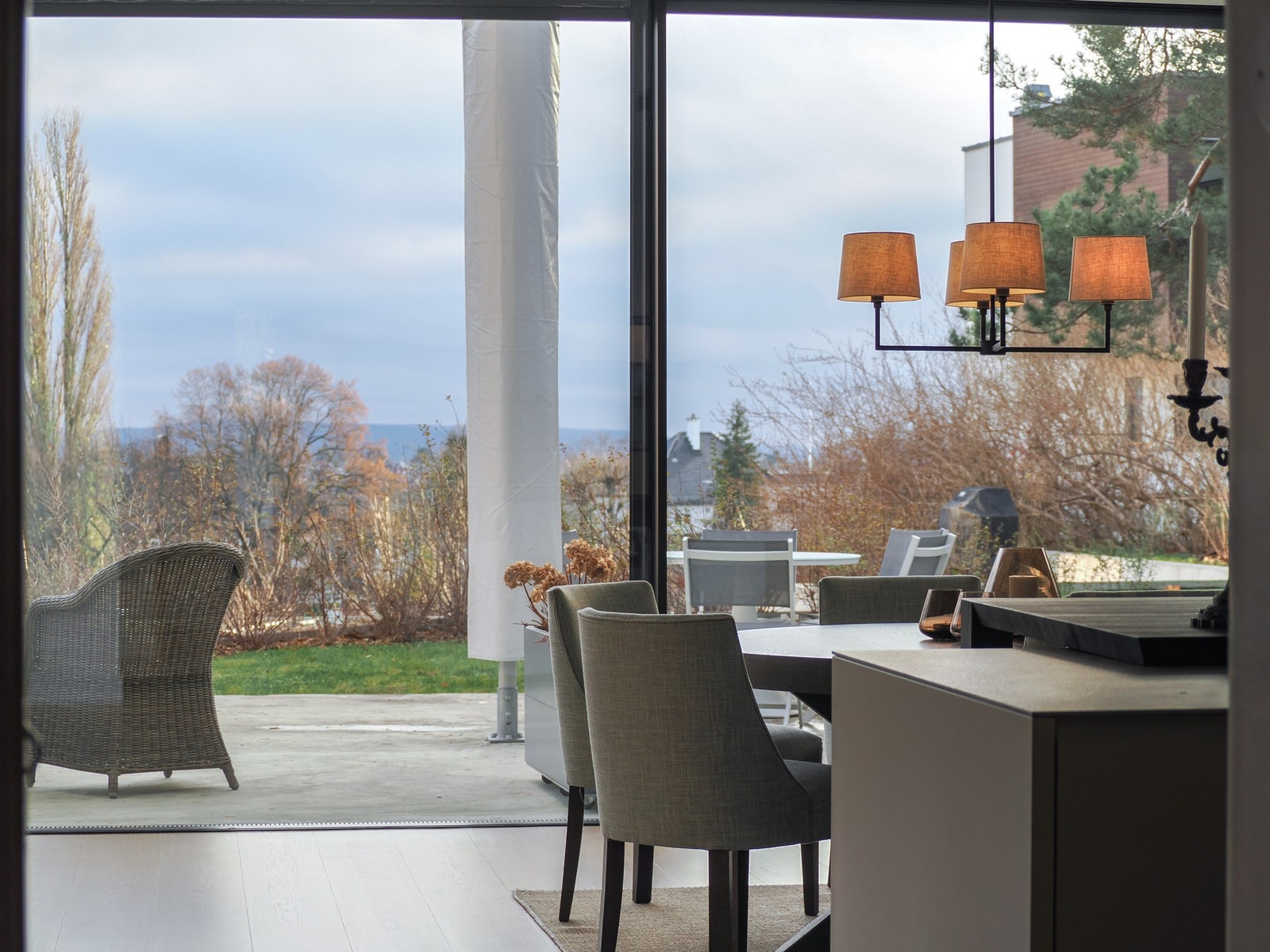 Spisestuen med upåklagelig utsikt Galleribilde