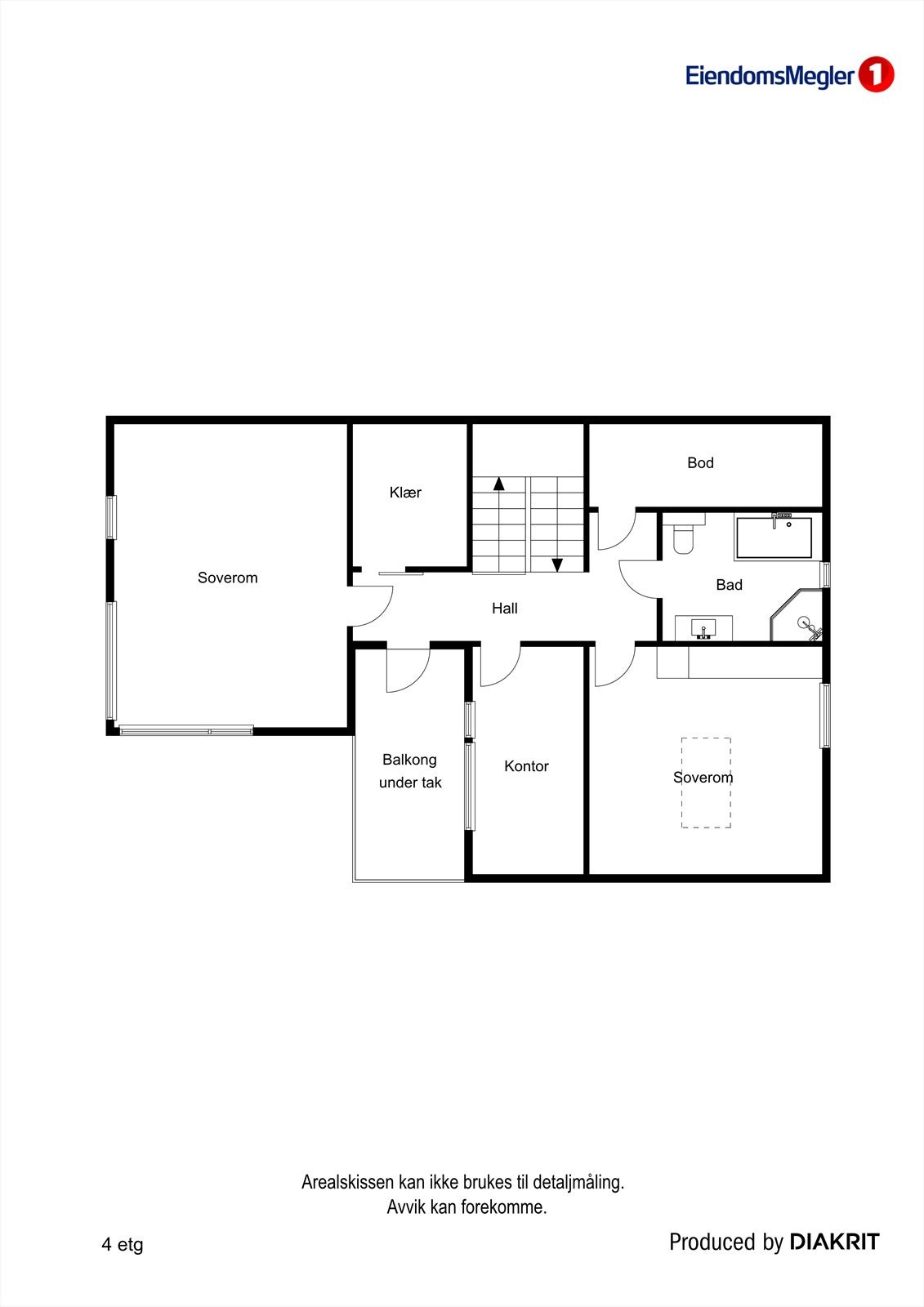 Plantegning 2. etasje. Galleribilde