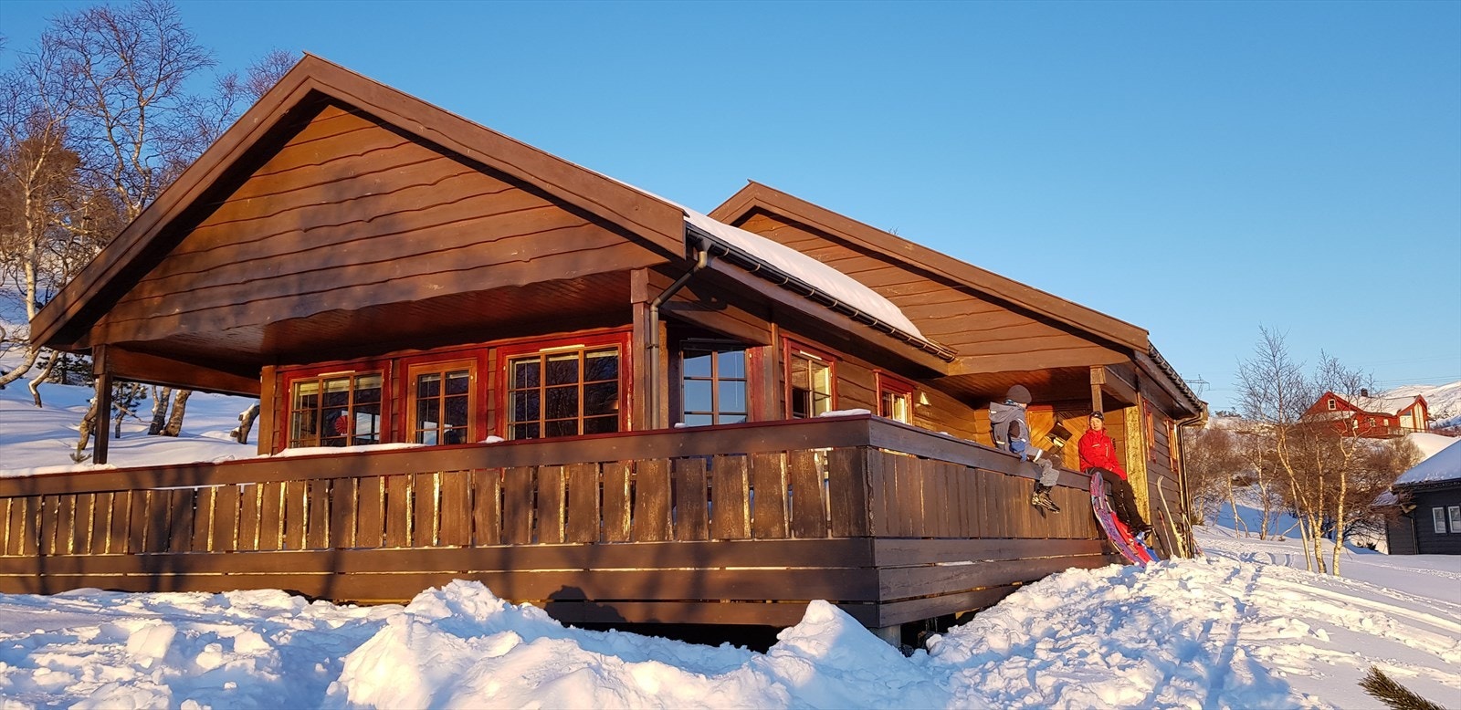 Vinter på hytta. Galleribilde