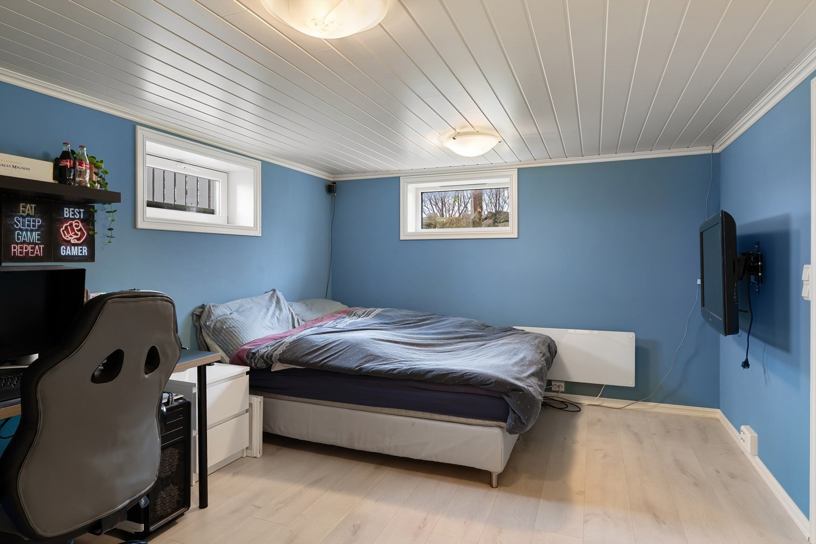 Hovedsoverom i kjeller av god størrelse Galleribilde