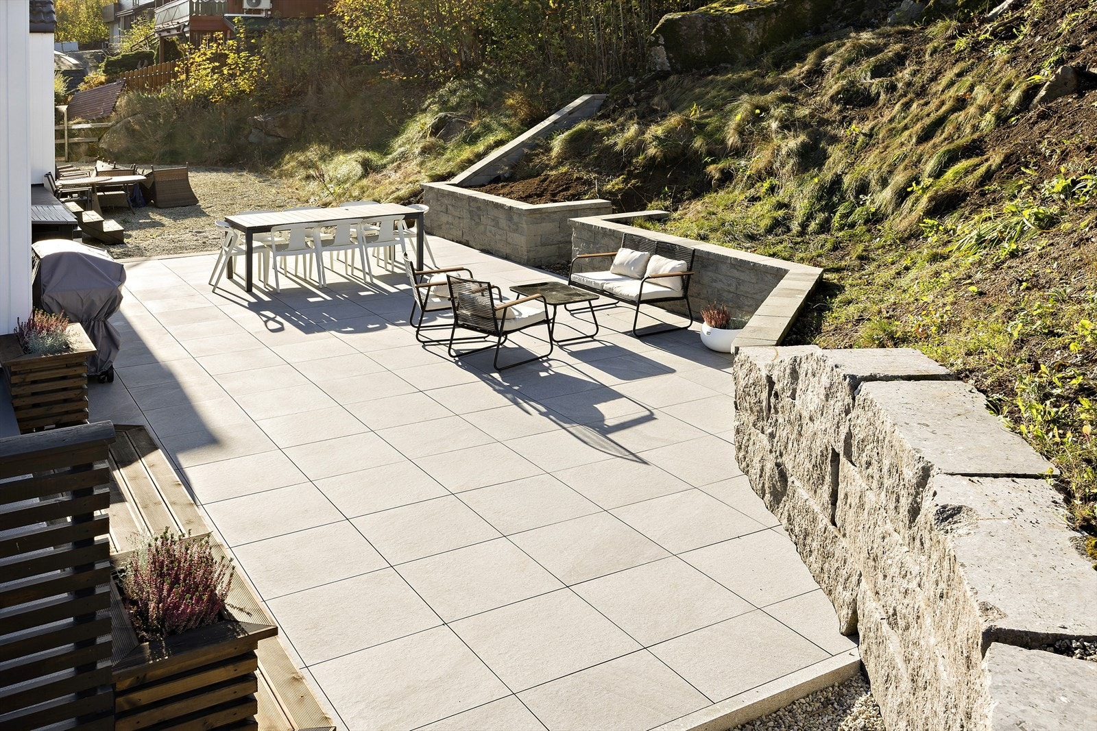 Fin uteplass. Galleribilde