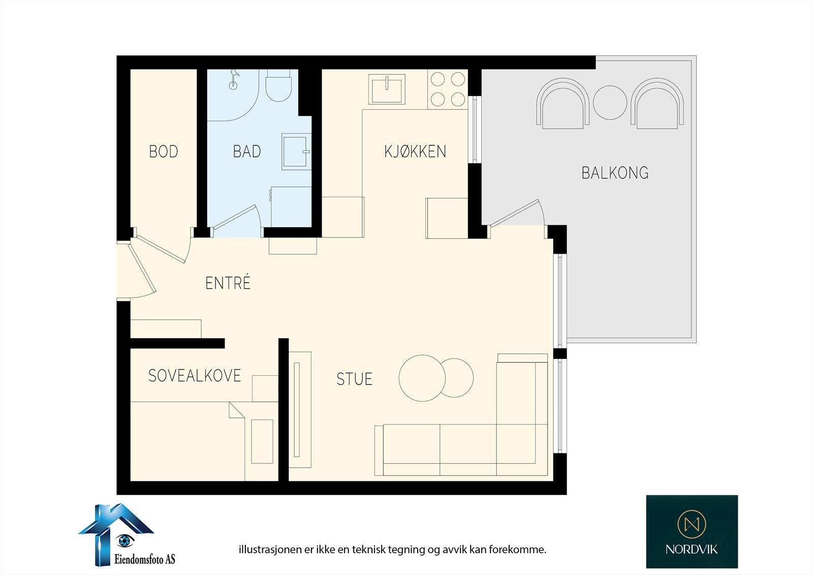 Planskisse Galleribilde