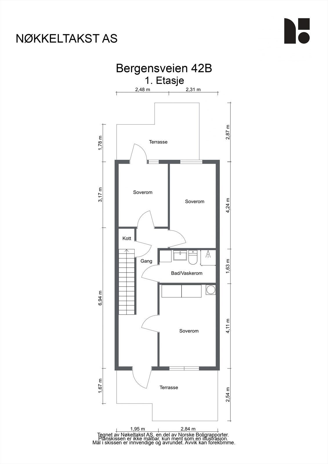 Plantegning 1. etasje. Galleribilde