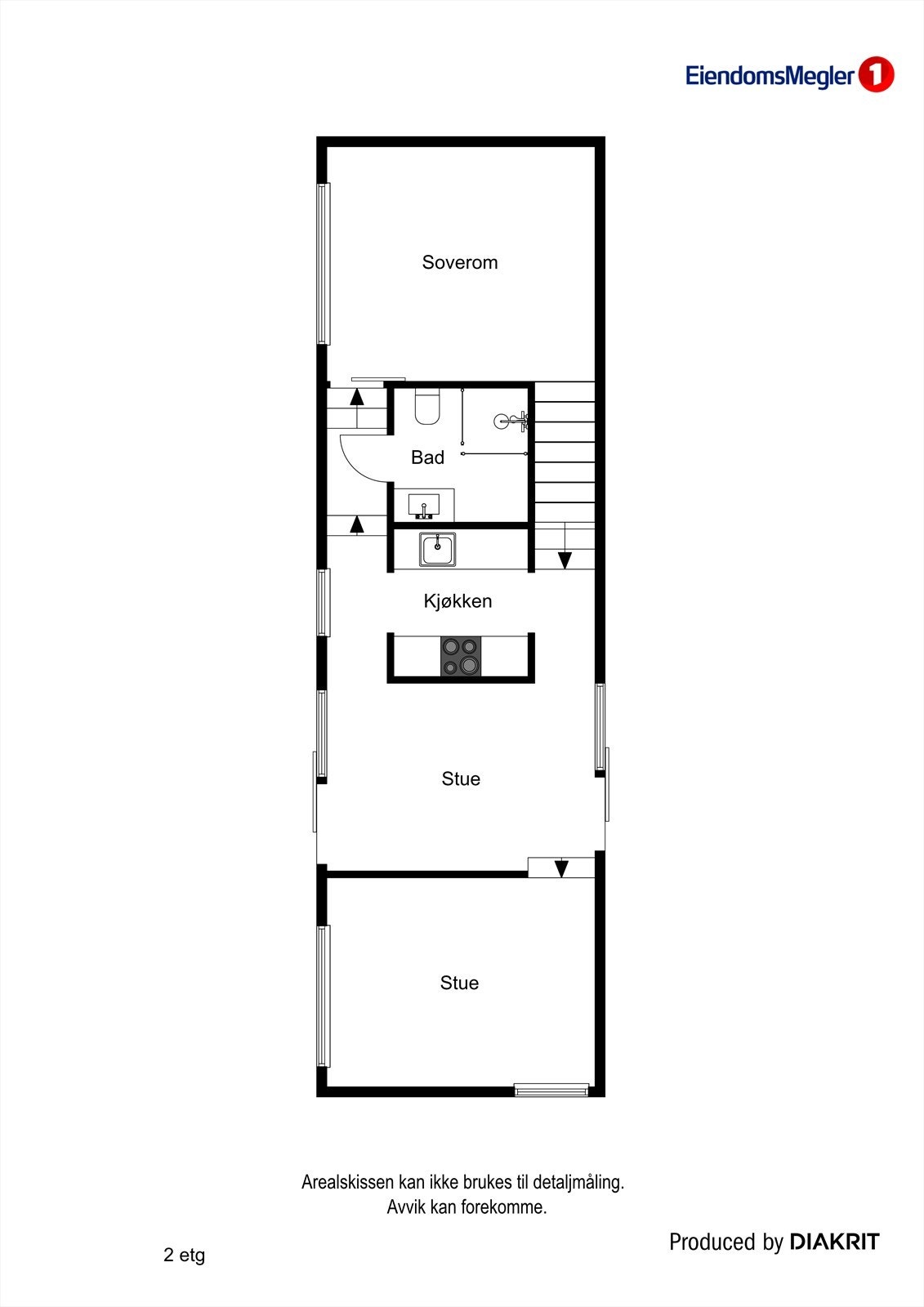 Plantegning 2. etasje. Galleribilde