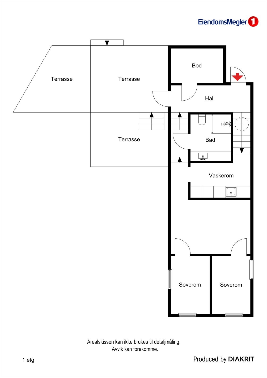 Plantegning 1.etasje. Galleribilde