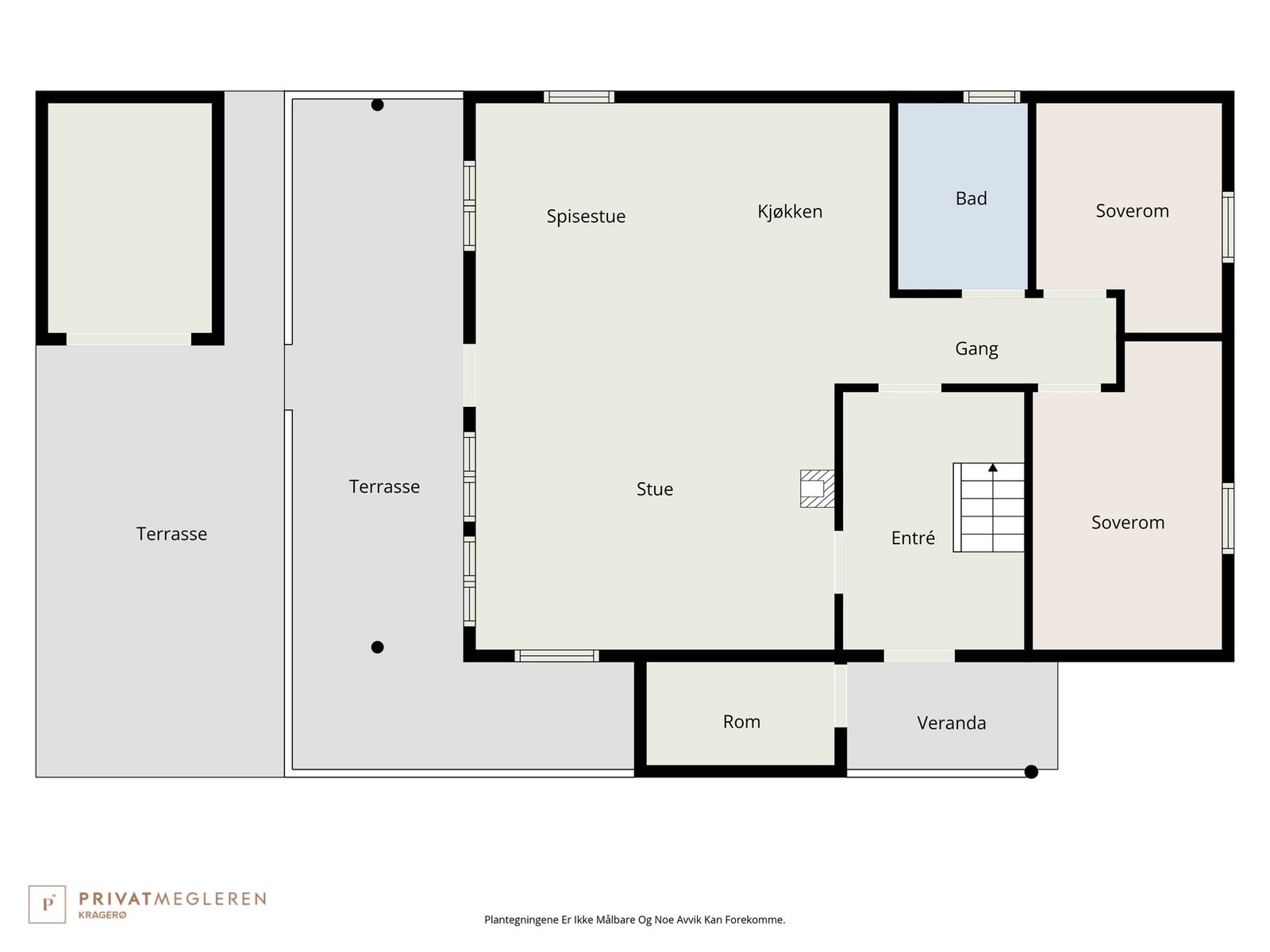 Plantegning hovedetasje. Galleribilde