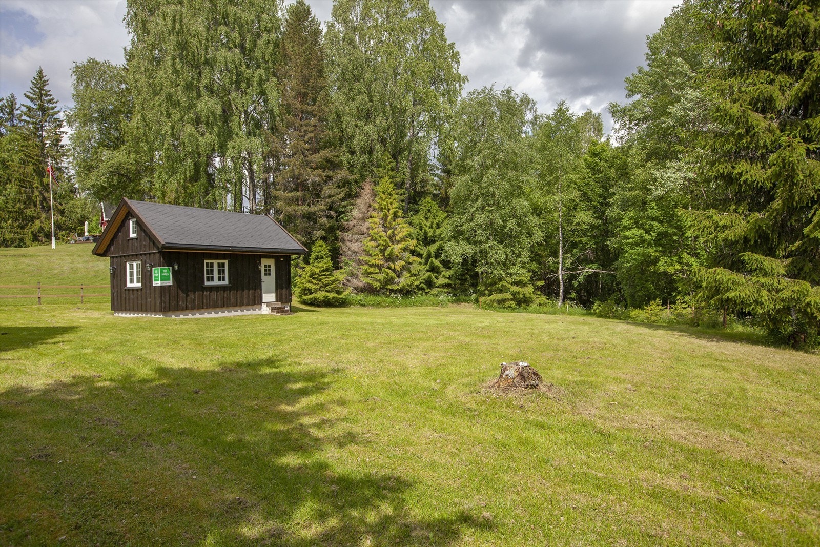 Stor flat tomt Galleribilde