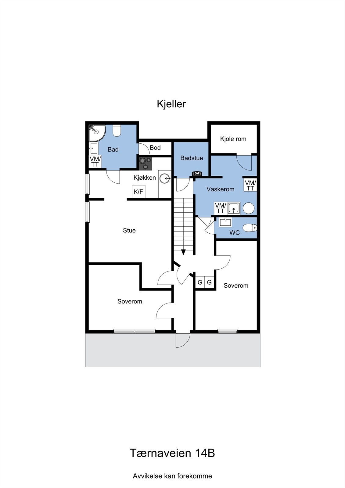 Planskisse underetasje Galleribilde