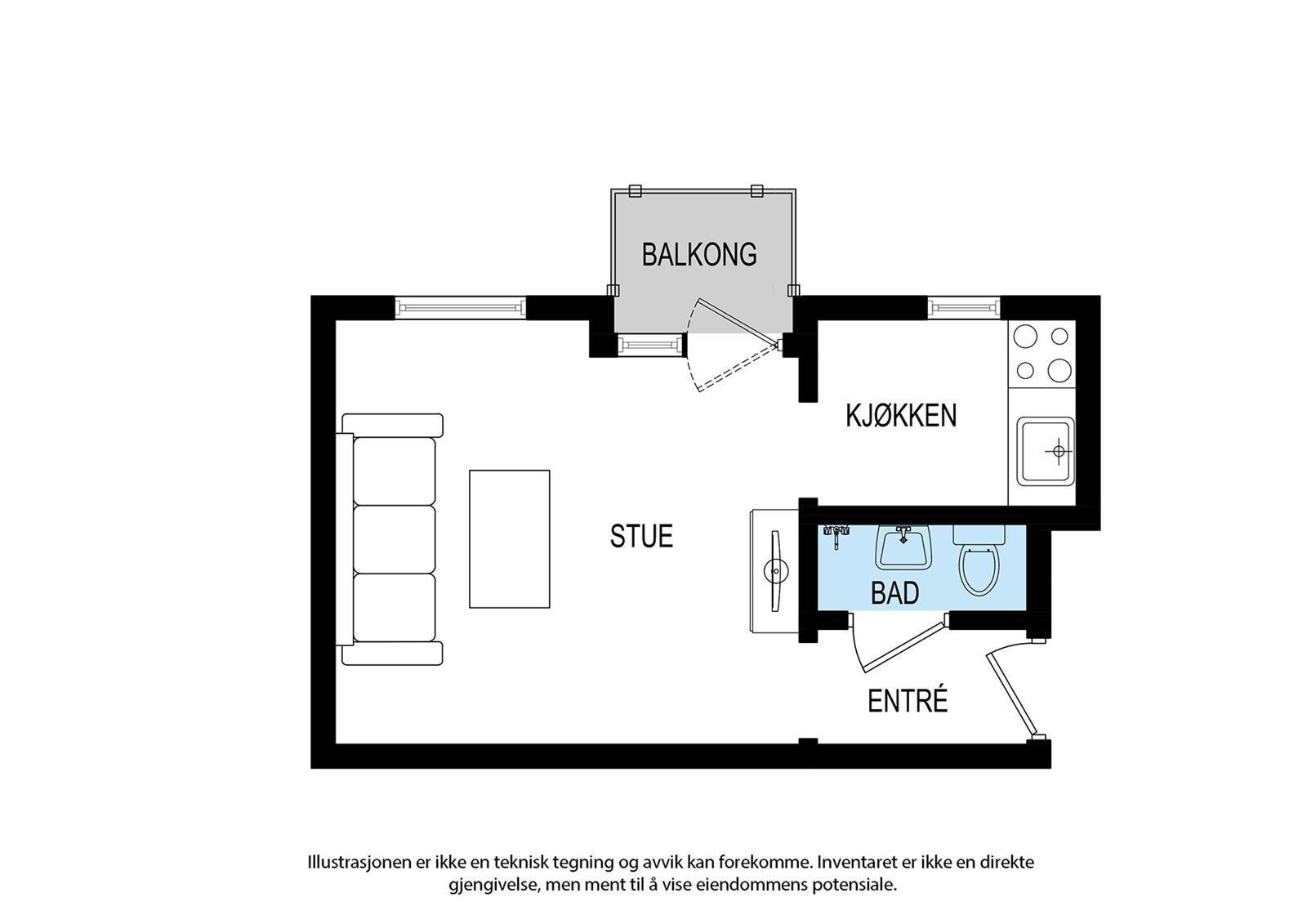 Plantegning Galleribilde