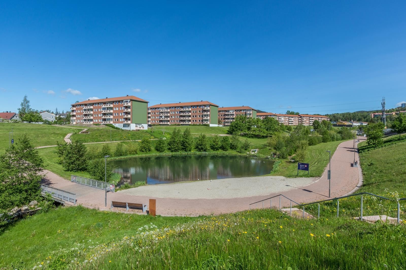 Bjerkedalen park ligger rett ved eiendommen Galleribilde