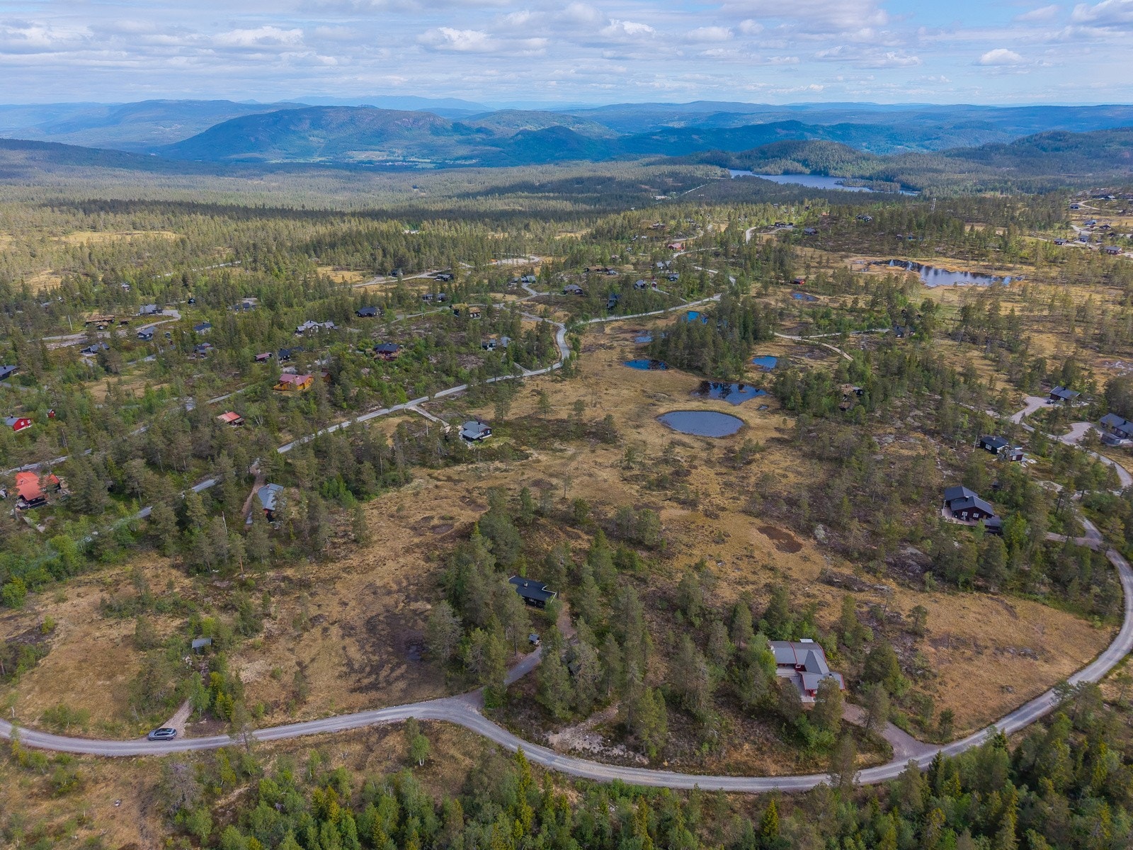 Svært god avstand mellom hyttene Galleribilde
