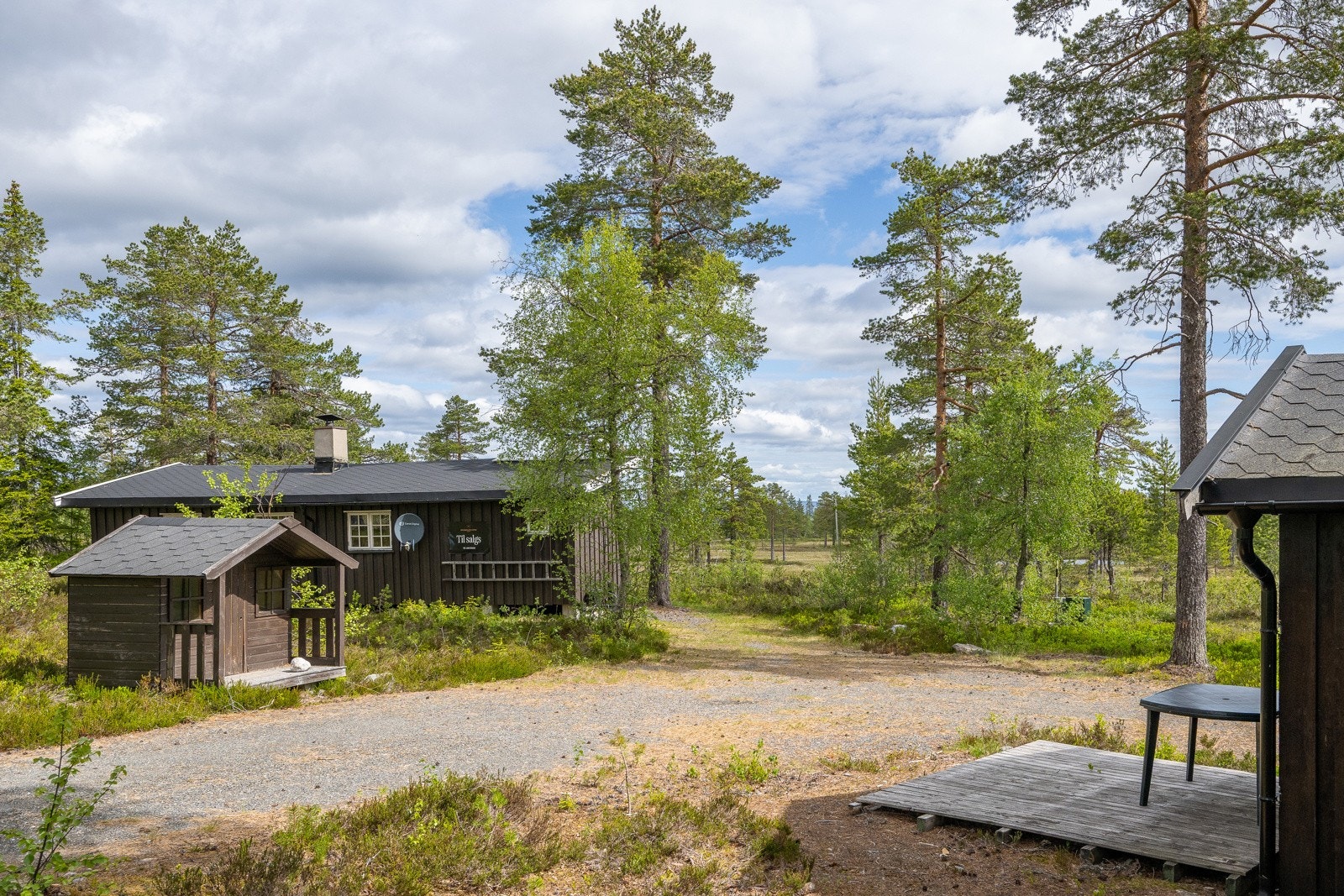 Egen brønn i det lille huset til venstre Galleribilde