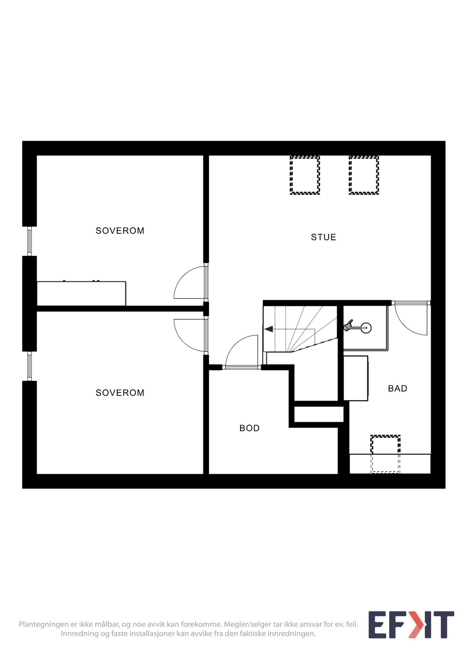 Plantegning 2 etg. Galleribilde
